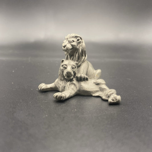 Vintage Hudson Pewter Noah's Ark Pride of Lions (1981)