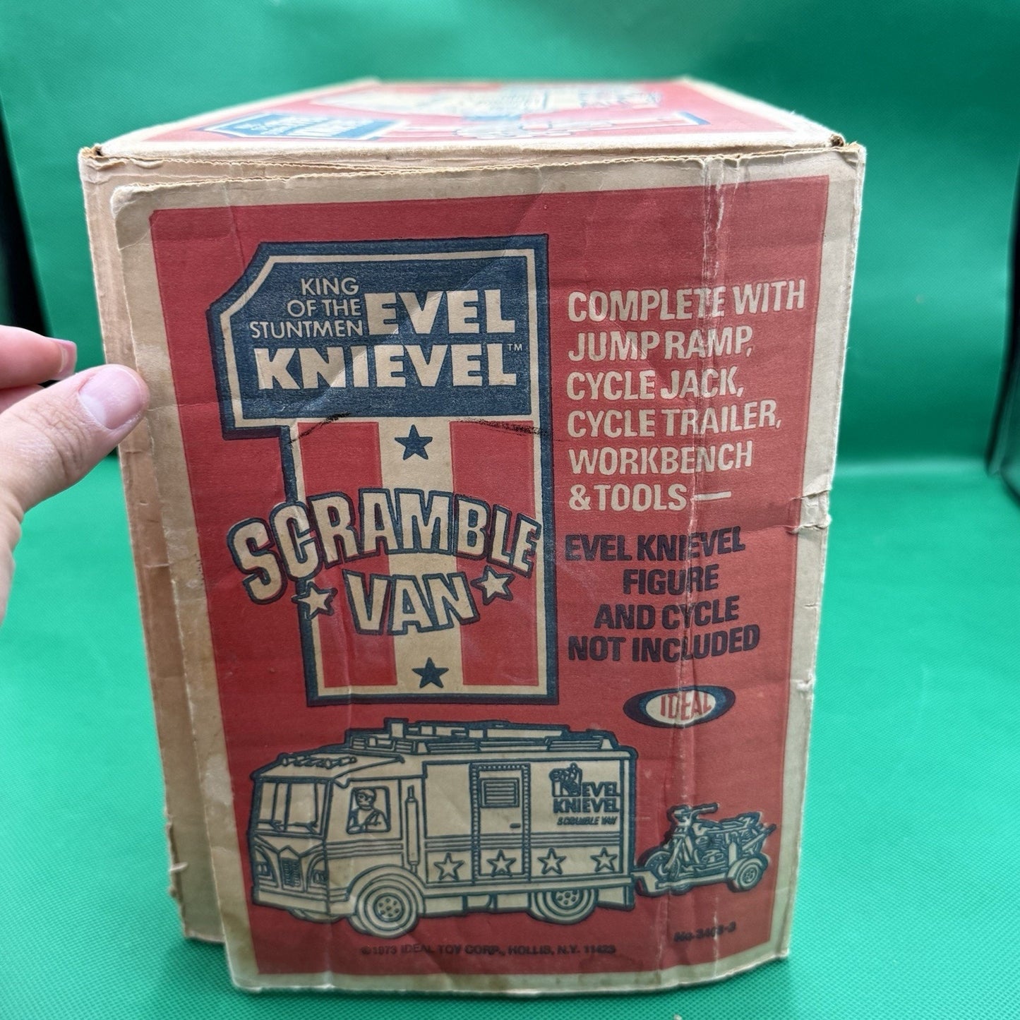Original Evil Kenevil Scramble Van Ideal Toy Corp. 1973 With Open Box