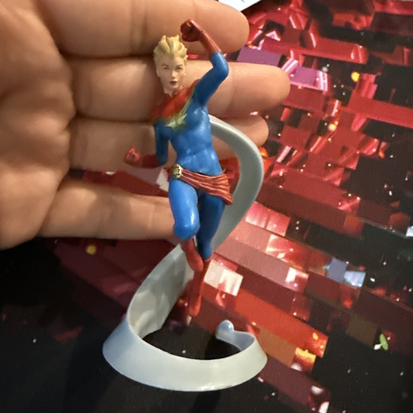 3.5-inch Captain Marvel (Carol Danvers) PVC figurine from the 2015 Marvel...