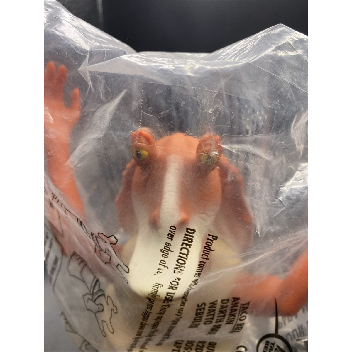 VTG 1999 Star Wars Jar Jar Binks Collectible Cup Topper Pizza Hut KFC Taco Bell