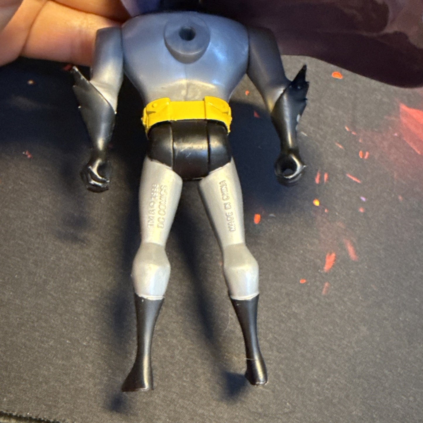 DC Comics Batman 5" Vintage 1998 Figure Kenner Gray Black Suit With Cape