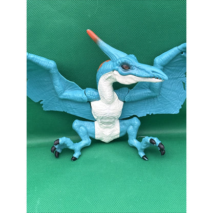 Blue & White Pteranodon Pterosaur Winged Flying Dinosaur Toy Figure