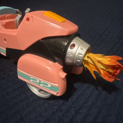 Paw Patrol Movie -Liberty Pink Motorcycle Toy- W/ Grappling Hook-Figure Included