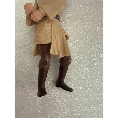 Star Wars Qui Gon Jinn 1998 Vintage Jedi Hero Hasbro Toy Liam Neeson 4" #33