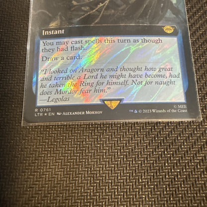 Borne Upon a Wind (Extended Art) (Surge Foil) Lord of the Rings NM 761