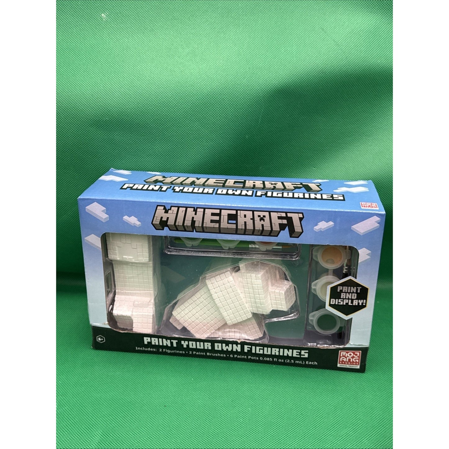 Minecraft Paint Your Own Figurines Arts And Crafts Set With 2 Figurines Ages 6+