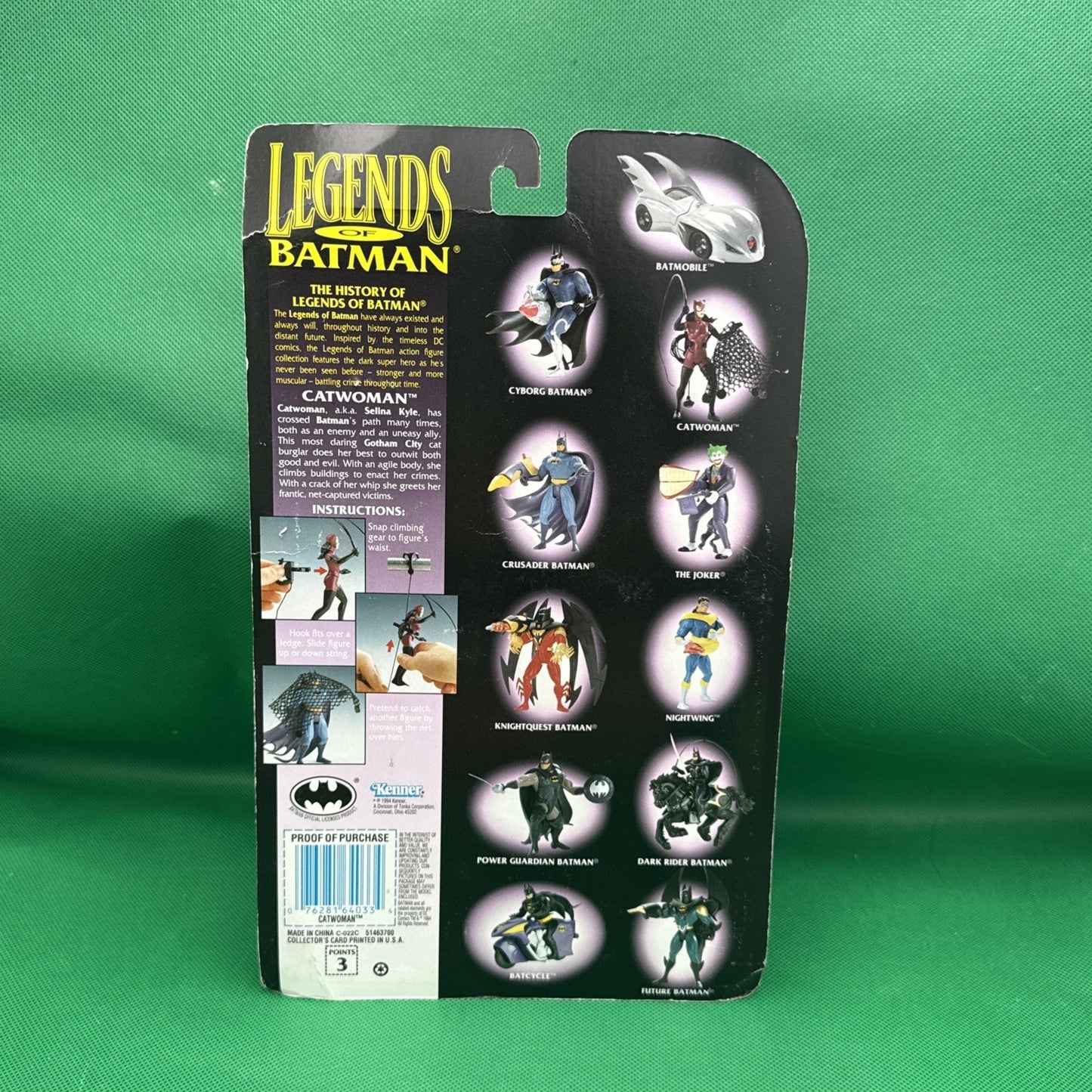 1994 KENNER LEGENDS OF BATMAN CATWOMAN Action Figure Vintage Collectible