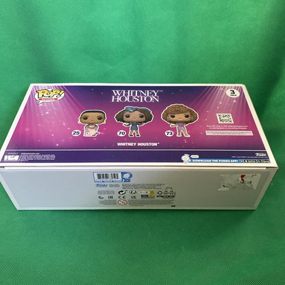 Funko Pop! Icons Whitney Houston 3 Pack Vinyl Figures Walmart Diamond Exclusive