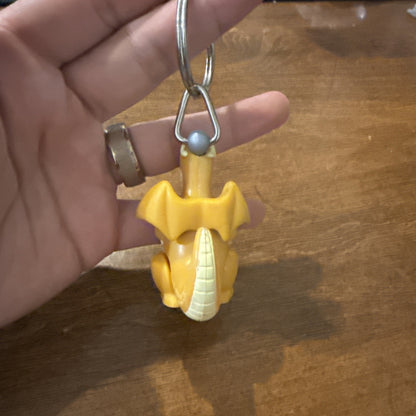 Vntg 1999 Dragonite Keychain Burger King Pokemon Zipper Pull Figure Kids Meal