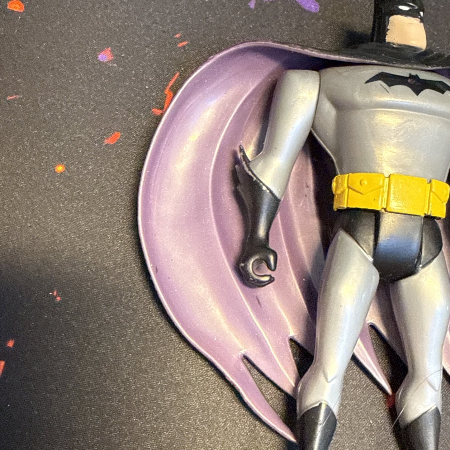 DC Comics Batman 5" Vintage 1998 Figure Kenner Gray Black Suit With Cape