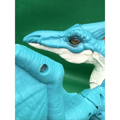 Blue & White Pteranodon Pterosaur Winged Flying Dinosaur Toy Figure