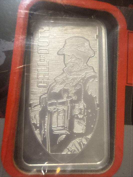 PAMP Call of Duty Modern Warfare III 1 oz .999 Silver Bar w/ Pendant Frame & Box