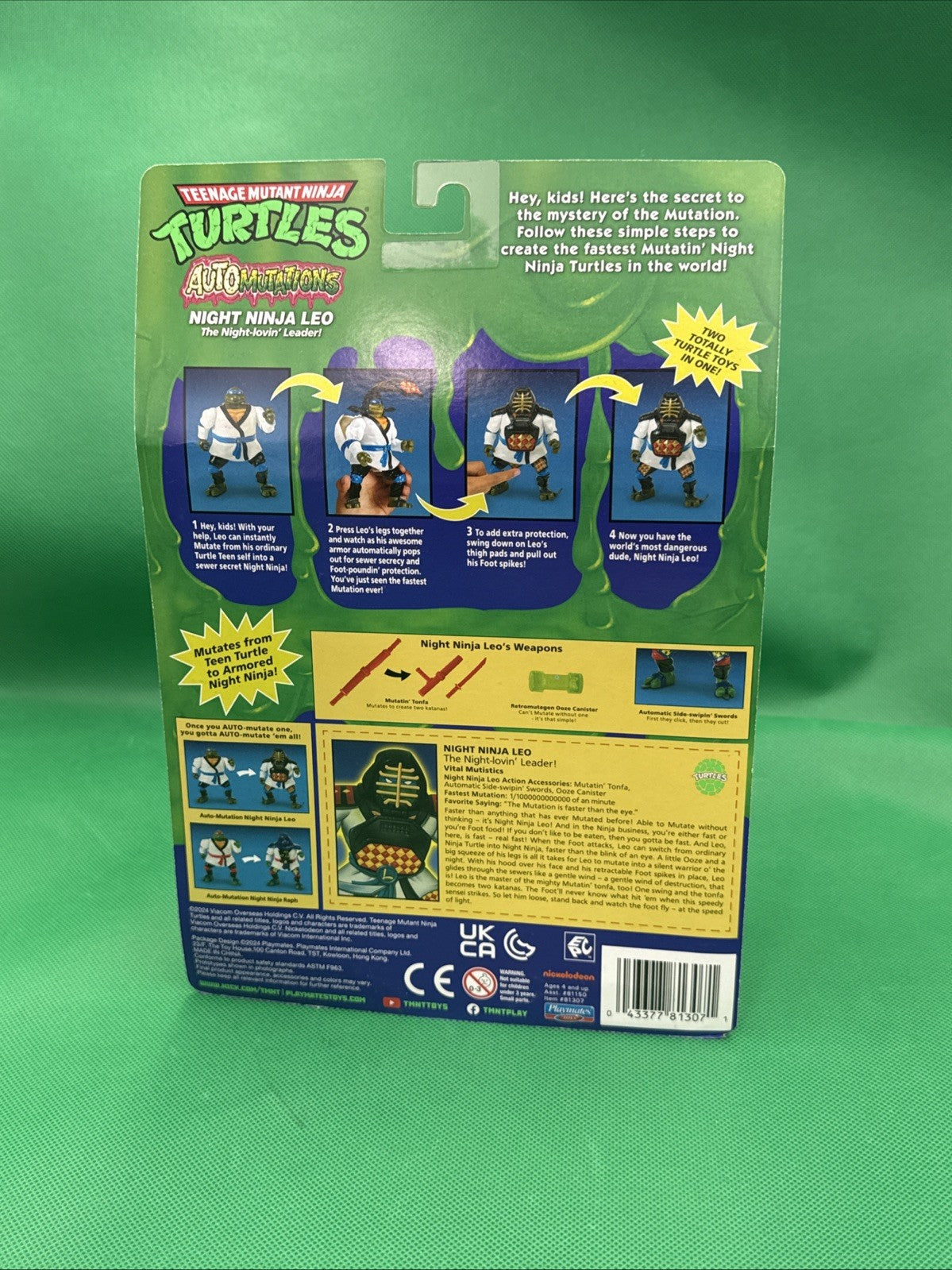 Teenage Mutant Ninja Turtles TMNT AutoMutations Night Ninja Leo Figure 2024