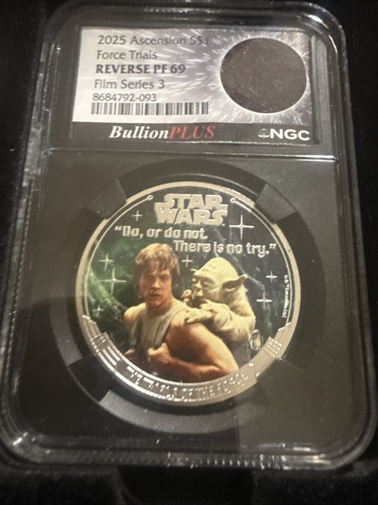 Bullion Plus Film Series 3 - Star Wars - Force Trials - 1oz Silver/Jedi Robe Cut