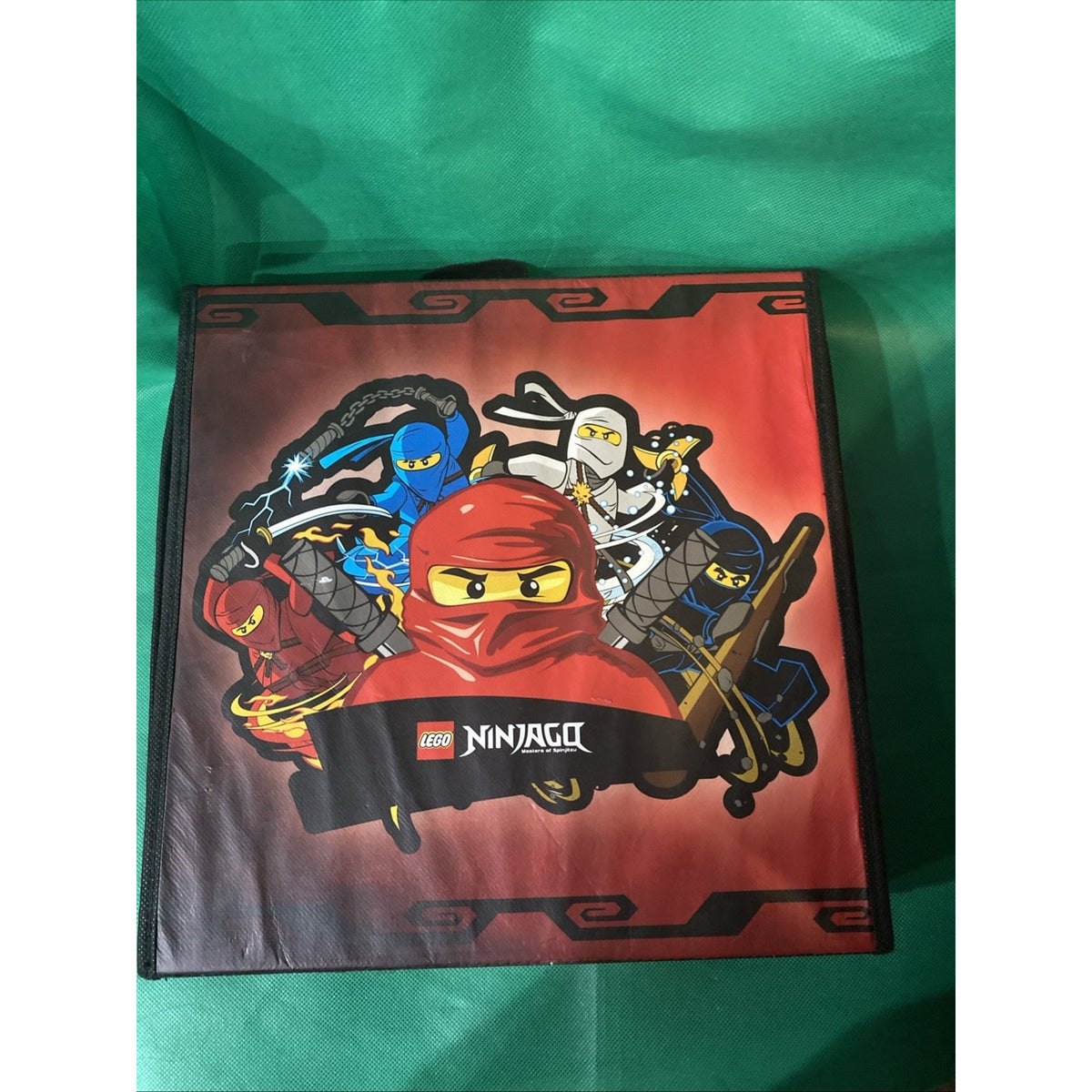 Lego Ninjago Masters Of Spinjitzu Battle Arena Storage Carrying Case RED