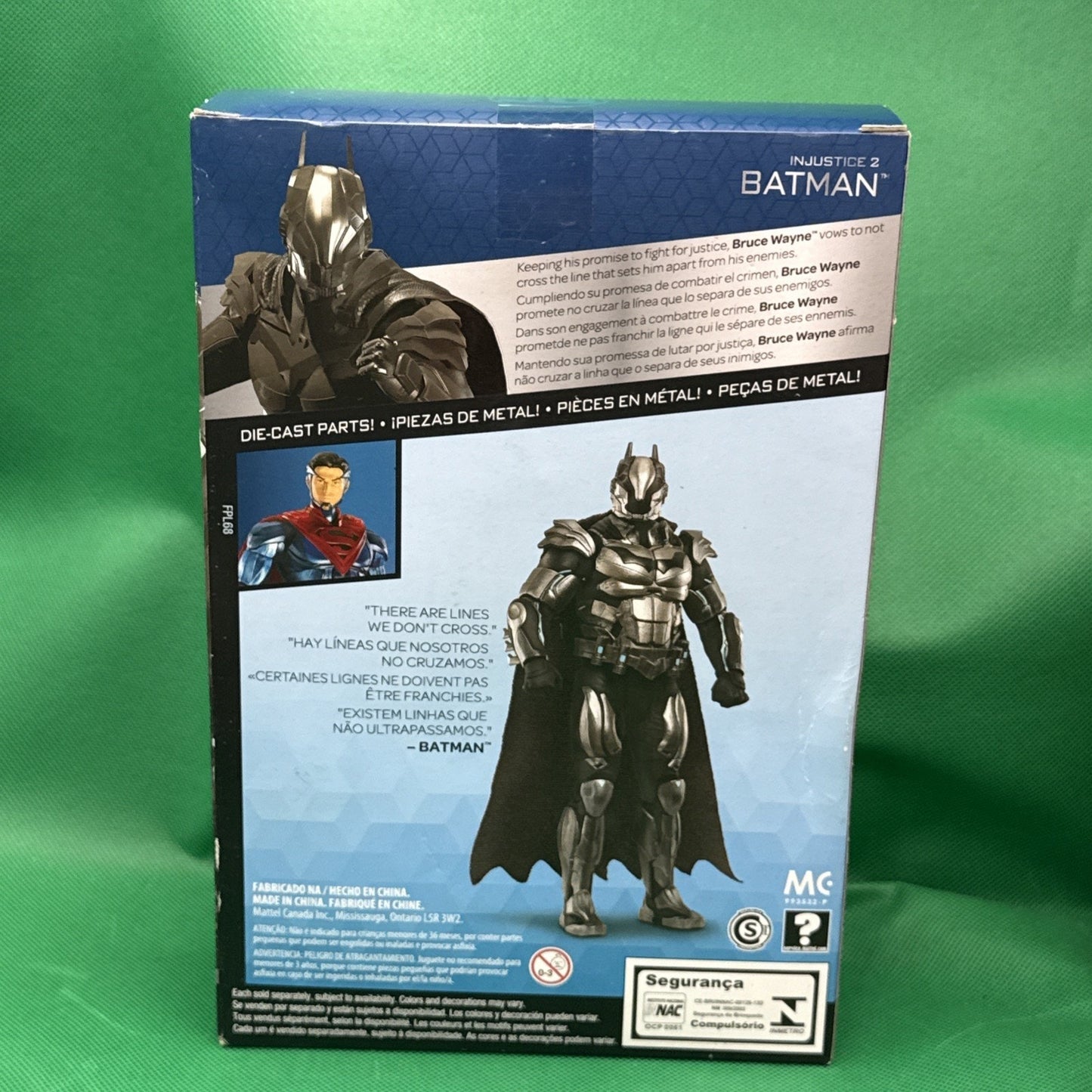 DC Comics Multiverse * Injustice 2 Batman Figure " DIE CAST METAL "