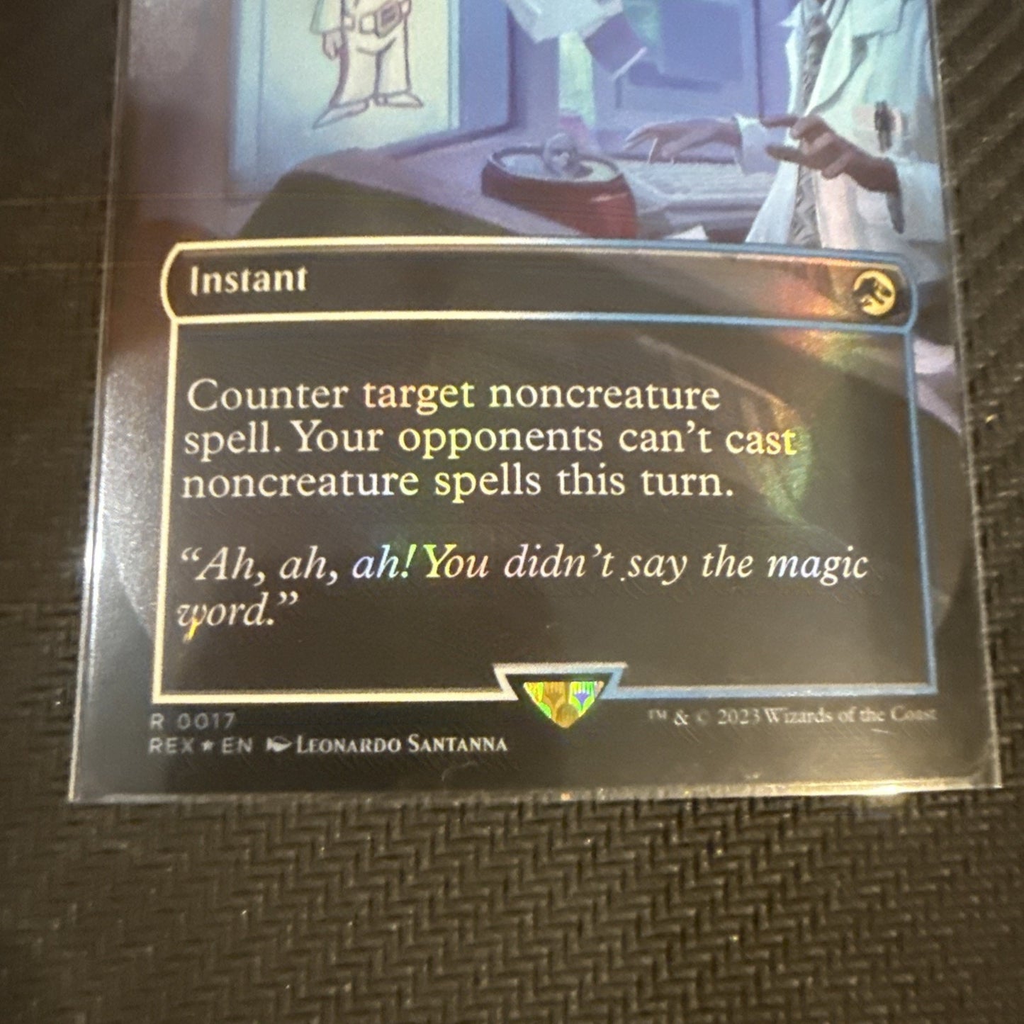 MTG😍 Permission Denied (FOIL BORDERLESS) JURASSIC PARK - Near Mint😍❤️