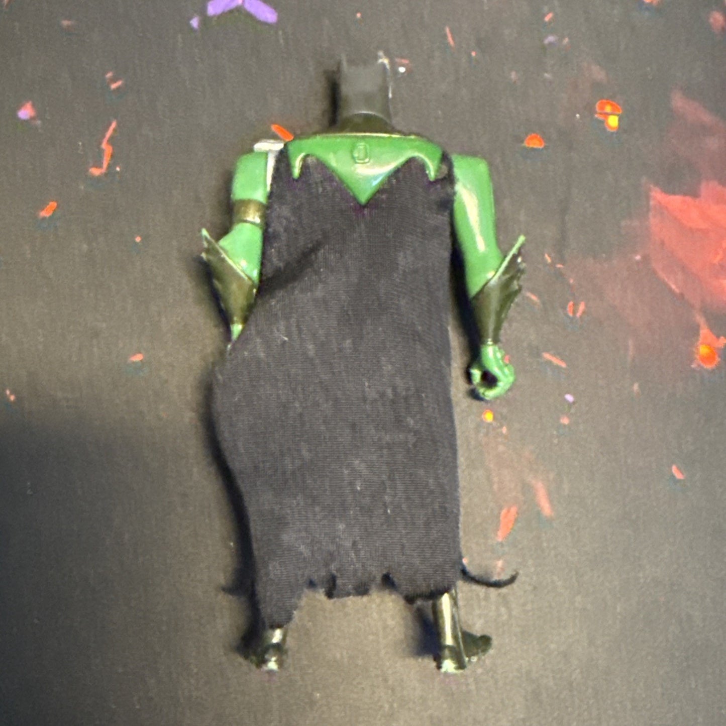 1998 DC Comics Green Batman 5" Figure w/ attached cloth CAPE !!!
