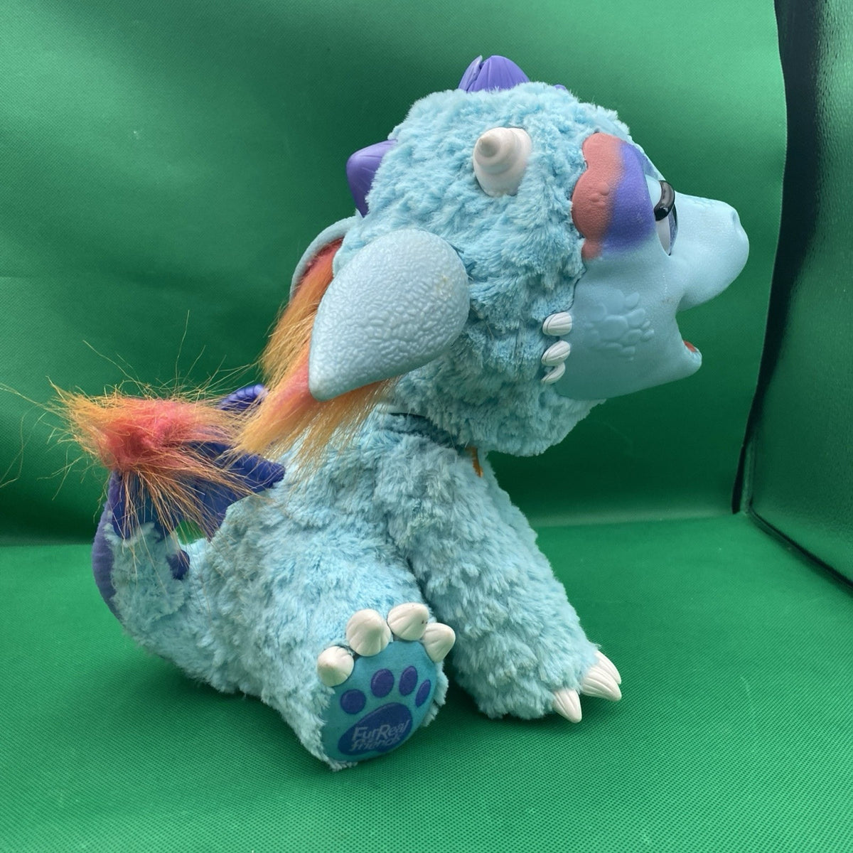 FurReal Friends Blue Torch 12" My Blazing Dragon Animated Toy No Accessories