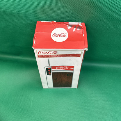 Coca-Cola Retro Bluetooth Speaker FM Radio w/ USB Charging & Aux Cable