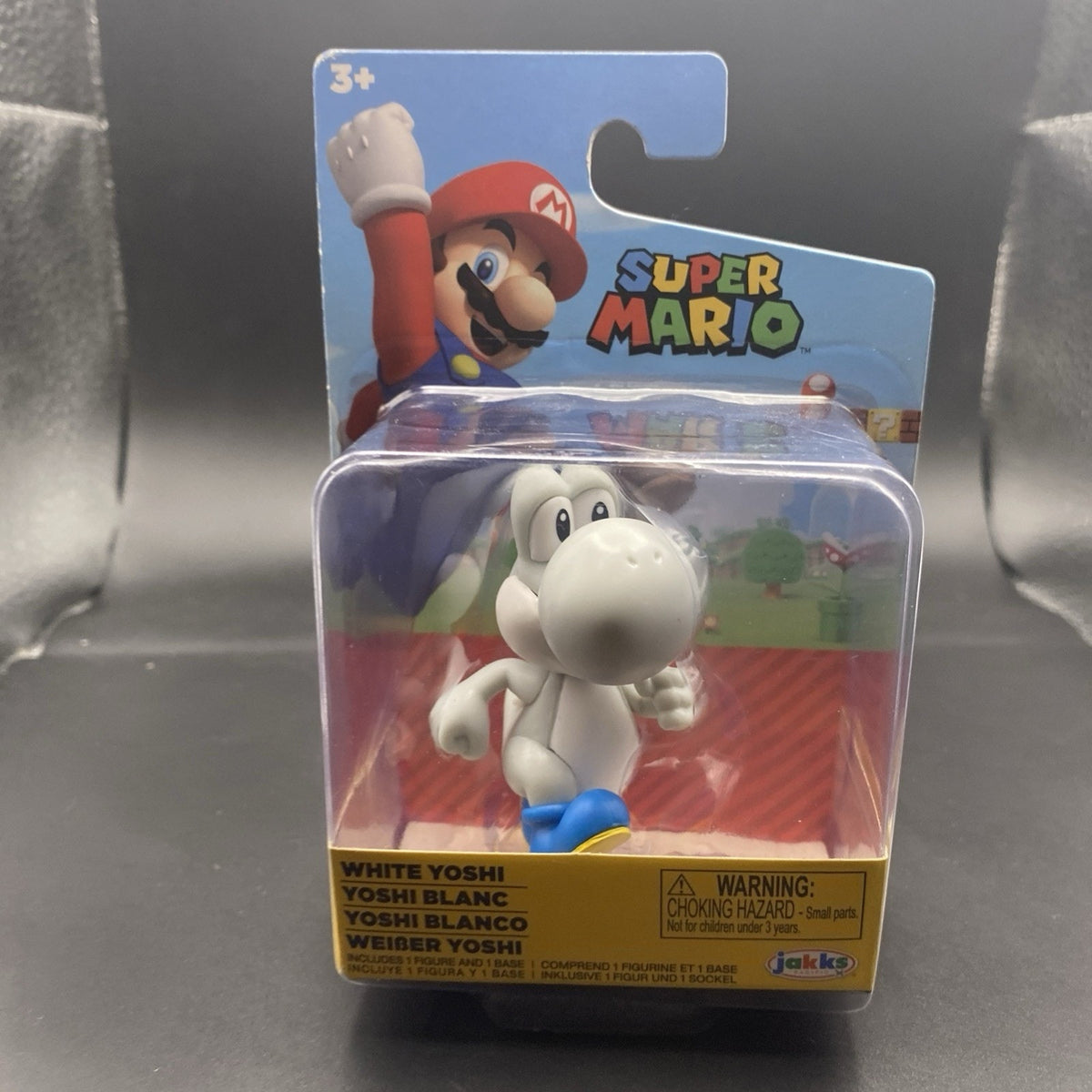 NEW Jakks Pacific 41145 World of Nintendo 2.5" Mario WHITE YOSHI Mini-Figure