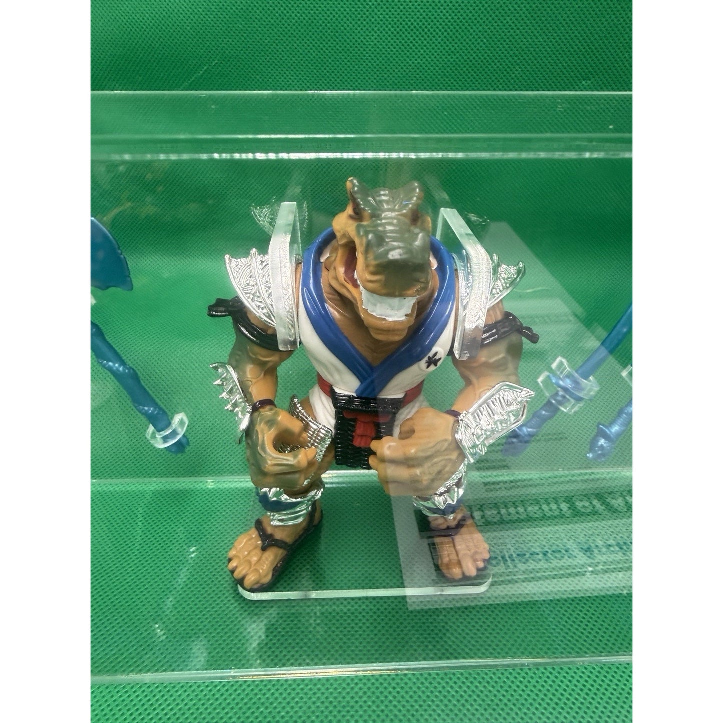 1994 Shogun SHOATE TMNT Playmates Figure MOC BLUE VARIANT 100% CAS 85