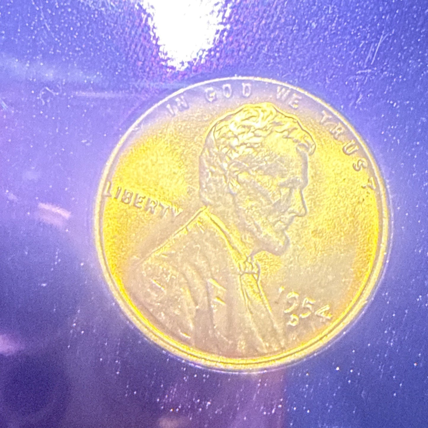 1954 D MS66RD Wheat Cent NGC Trader Bea Purple Core