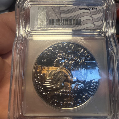 1972 Eisenhower “Ike” $1 Dollar - ICG Graded as Genuine Black Ruthemiun