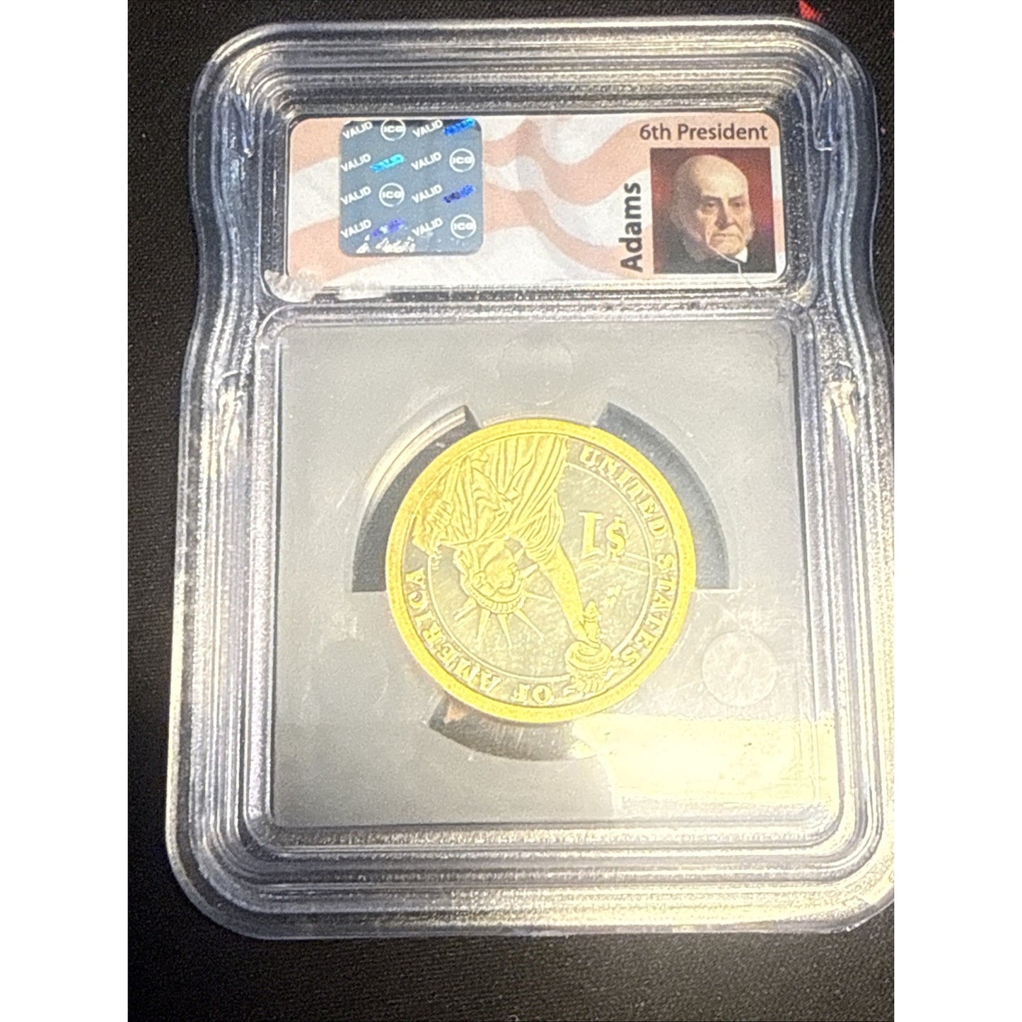 2008-S John Q. Adams Presidential $1 Dollar Proof Coin PR70 DCAM ICG
