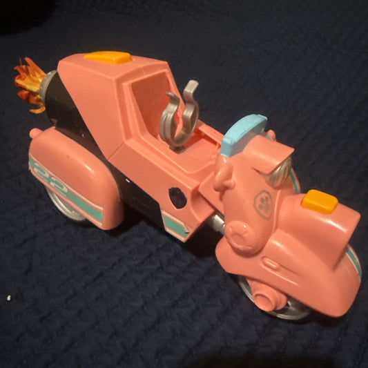 Paw Patrol Movie -Liberty Pink Motorcycle Toy- W/ Grappling Hook-Figure Included