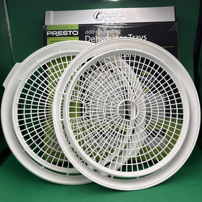 PRESTO 21-808 Add-On Nesting Dehydrator Trays (2 PACK) Open Box