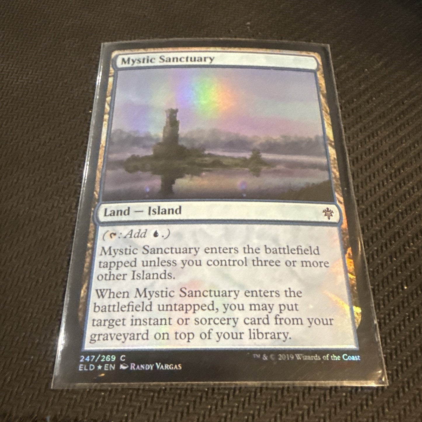 MTG Foil Mystic Sanctuary Throne of Eldraine Magic the Gathering LP