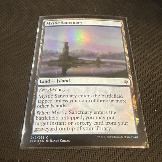 MTG Foil Mystic Sanctuary Throne of Eldraine Magic the Gathering LP