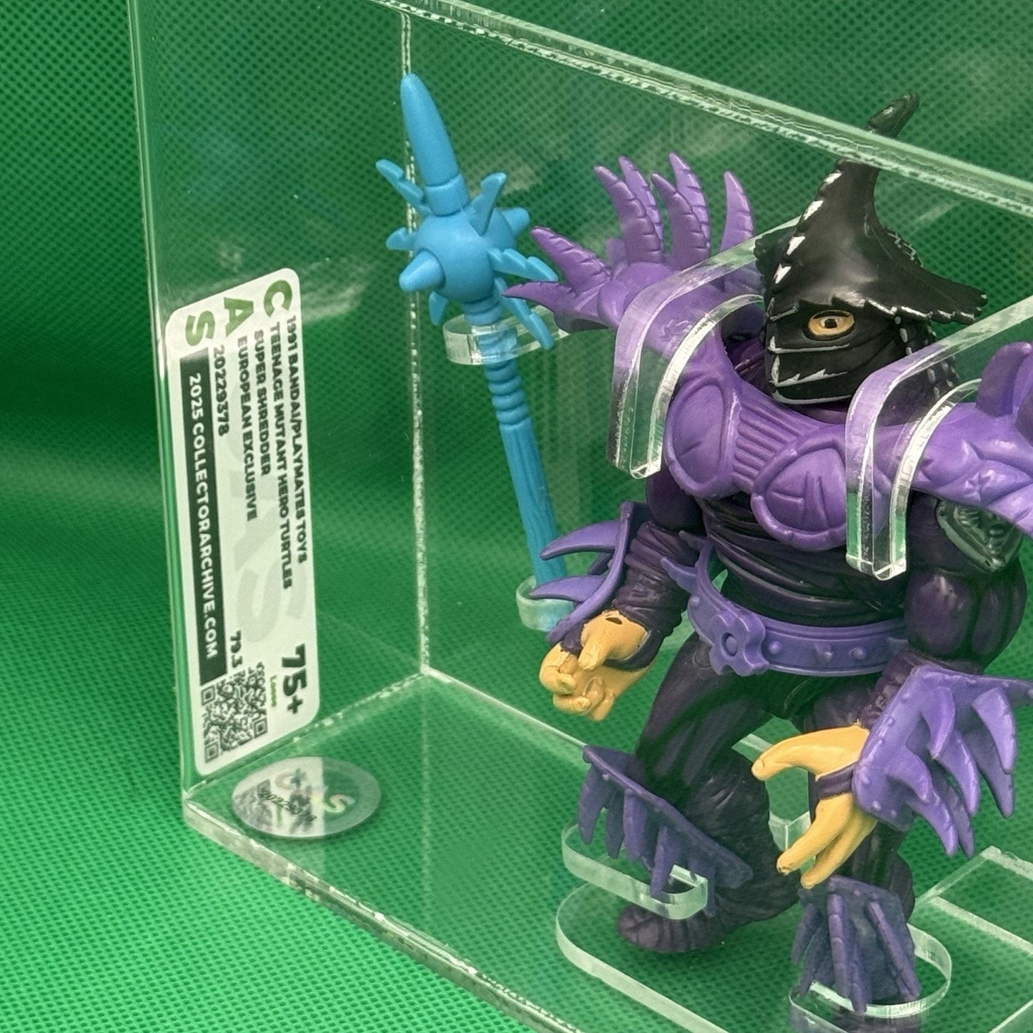 1991 Playmates Super Shredder European Exclusive CAS 75+ Shy Of 80