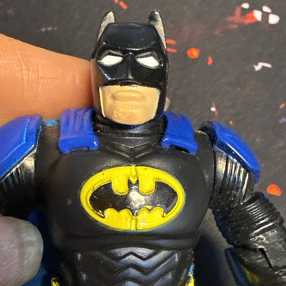 2010 Imaginext DC Comics Super Friends Black Blue Batman 4.5” Figure Read
