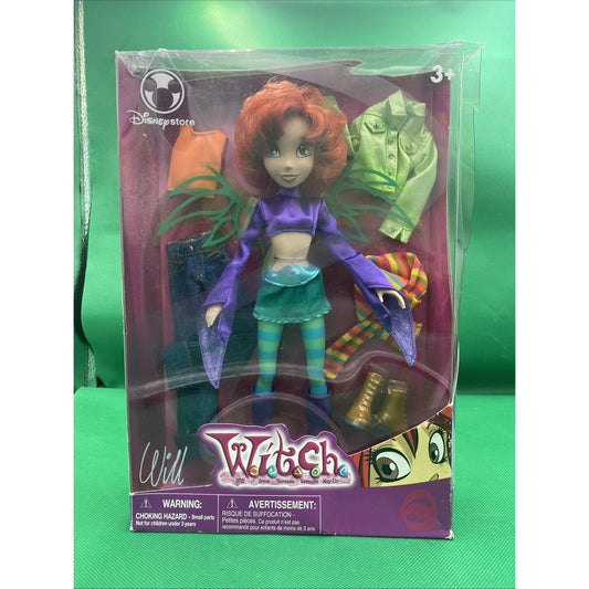 Disney W.I.T.C.H. Witch Doll Disney Store Exclusive Will -Grail (READ DESC)