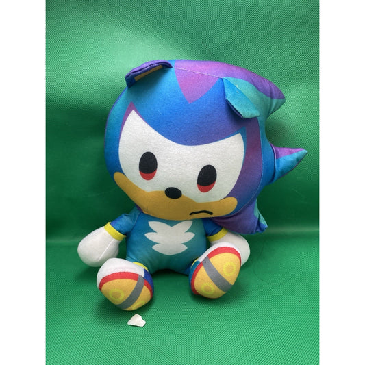 Sega Sonic The Hedgehog Gradient Colorful Big Head Plush 10” Inches