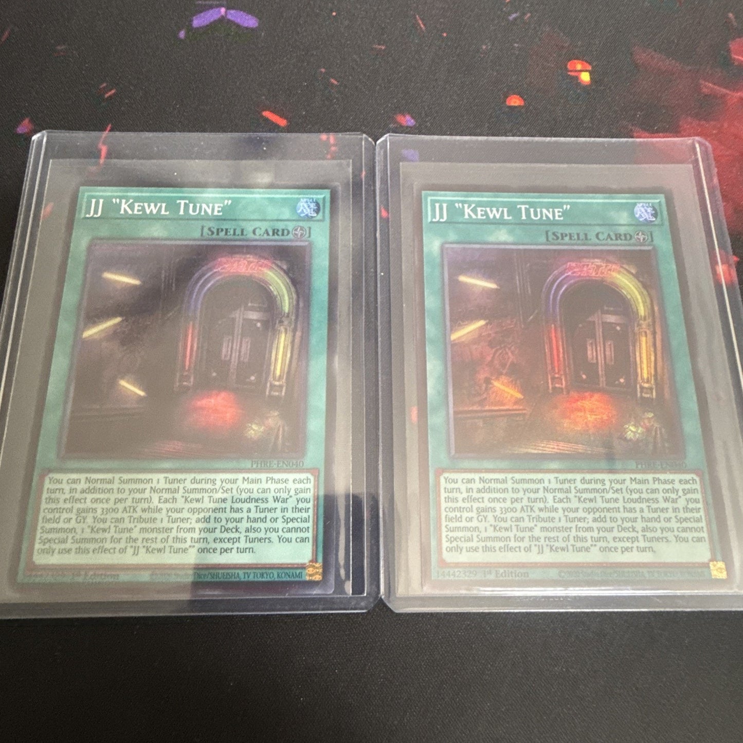 2 x Yugioh JJ Kewl Tune PHRE-EN040 Collector's Rare 1st Edition NM