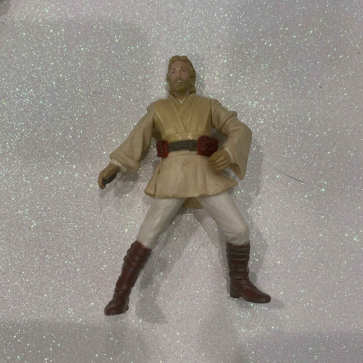 OBI-WAN KENOBI STAR WARS THE POWER OF THE FORCE 3”ACTION FIGURE 2001 PVC TOY
