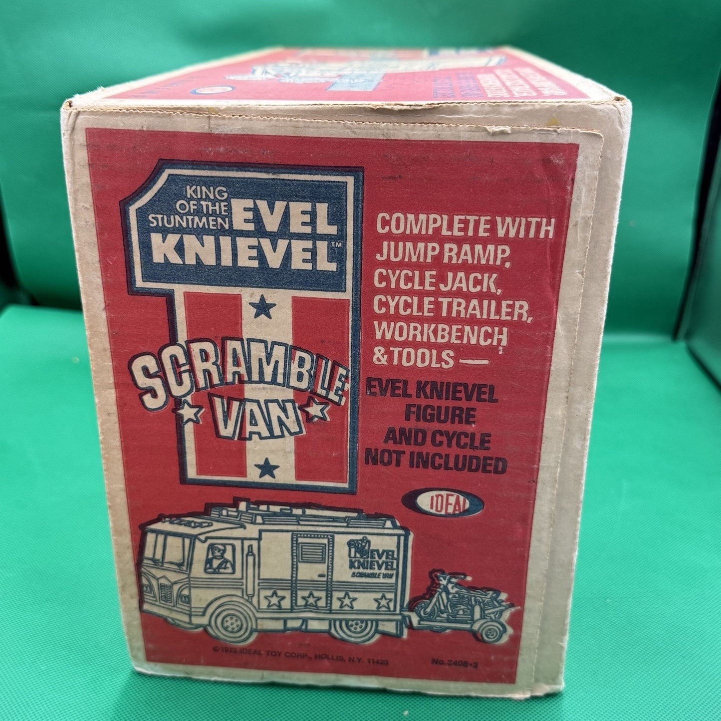Original Evil Kenevil Scramble Van Ideal Toy Corp. 1973 With Open Box