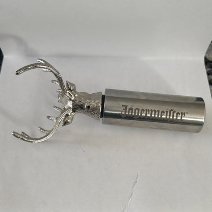 Jagermeister Stainless Steel Neck Extender with Stag Head Pourer