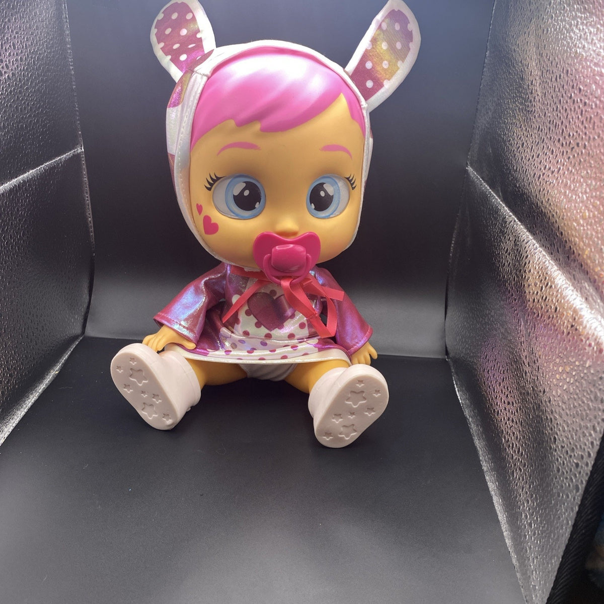 Cry Babies Stars Coney 12" Baby Doll – Lights Up, Cries Real Tears, Bunny Outfit