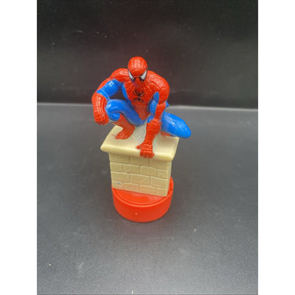 VTG Marvel Comics Spiderman Figural pvc stamper figure great molding NM+