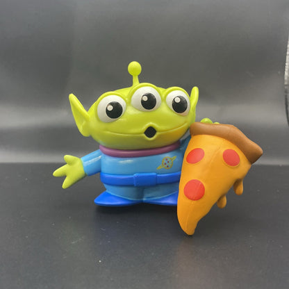 Disney/pixar Toy Story 3 Three Eyed Alien Action Figure Holding Pizza Blind Box.
