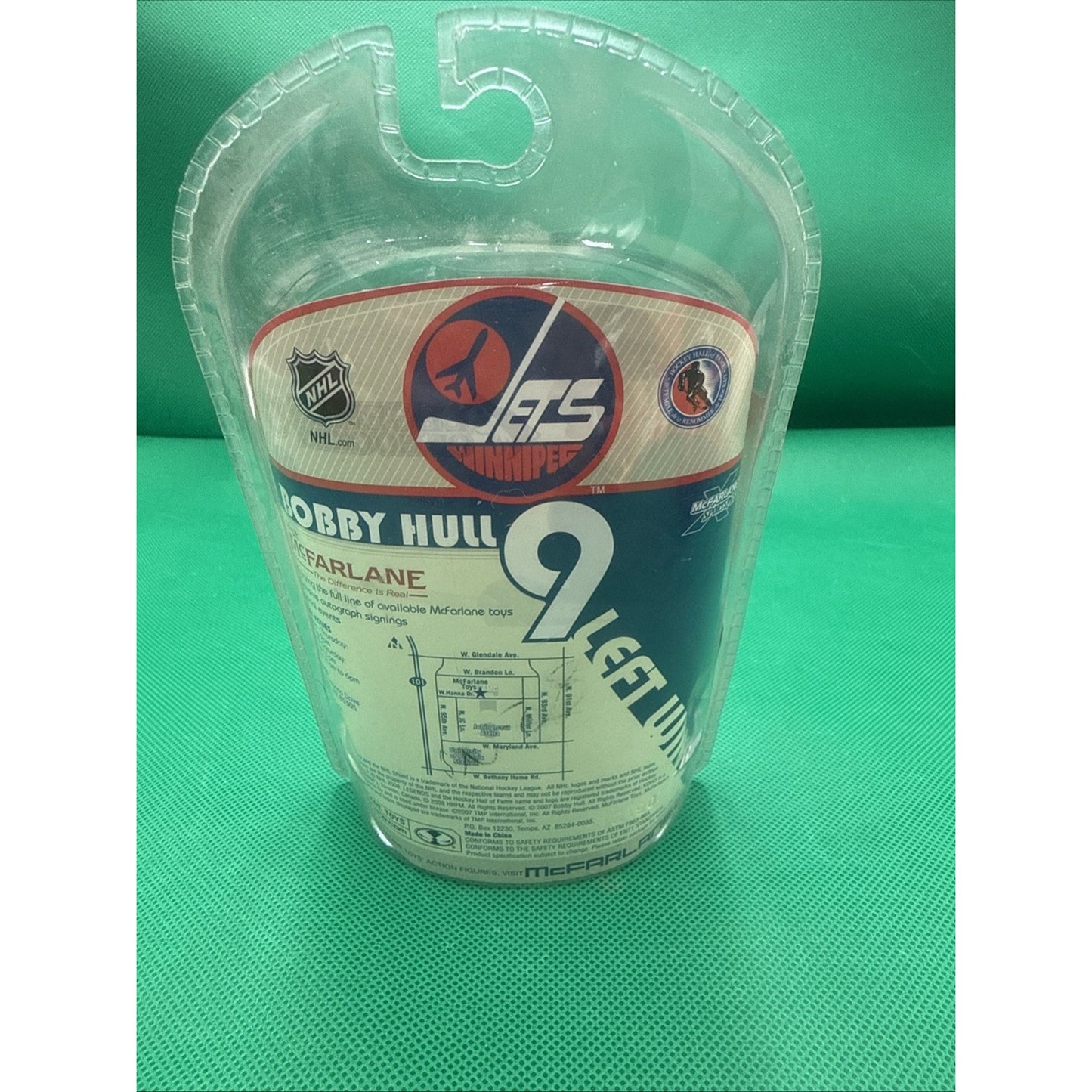 Bobby Hull Winnipeg Jets McFarlane Legends of Hockey 3" Figure NHL SGA NIP