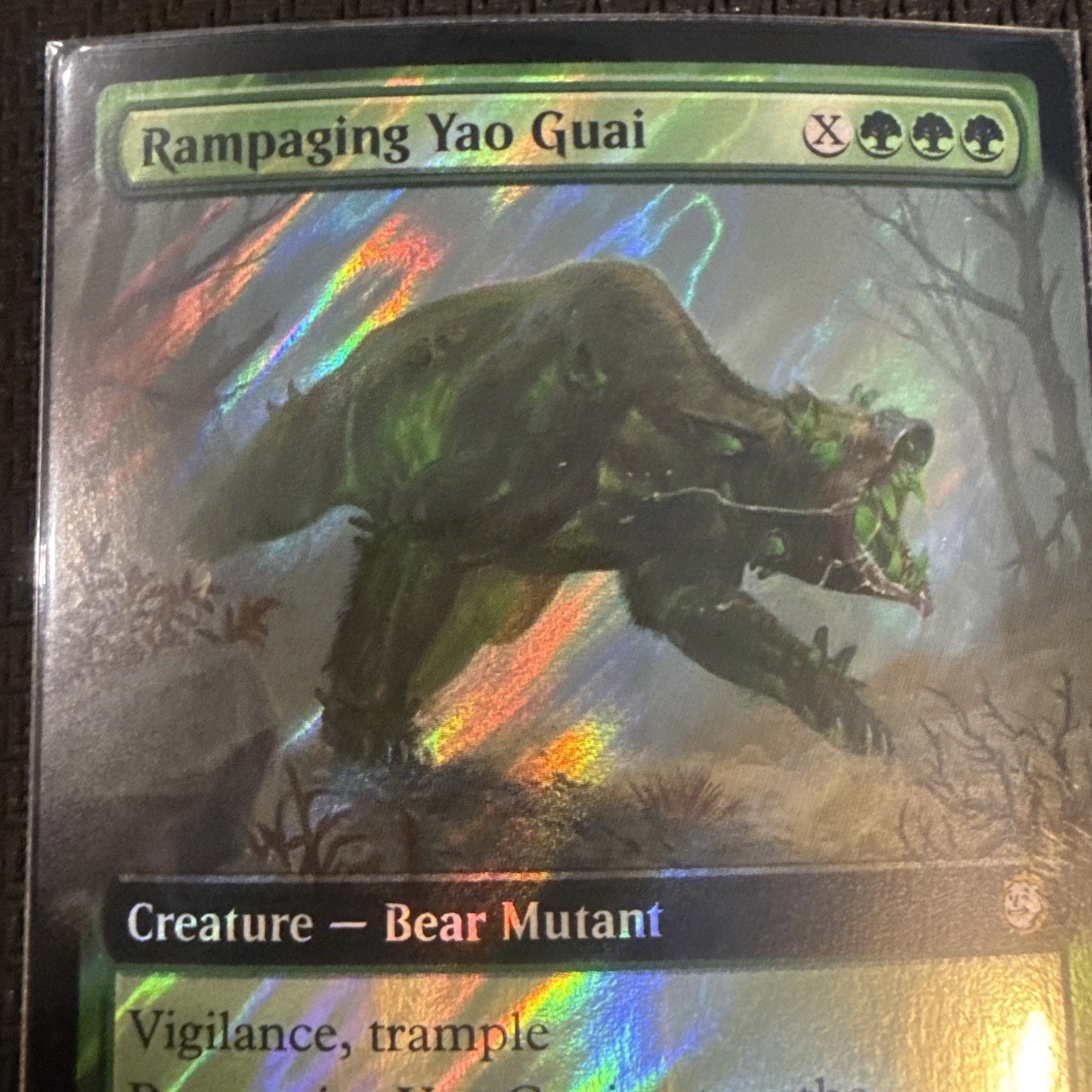 Rampaging Yao Guai (Extended Art) (Surge Foil) Universes Beyond: Fallout Foil
