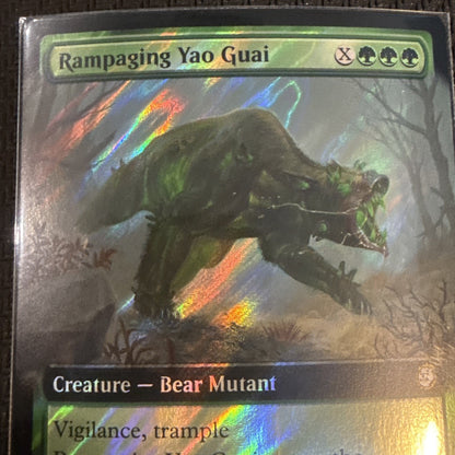 Rampaging Yao Guai (Extended Art) (Surge Foil) Universes Beyond: Fallout Foil