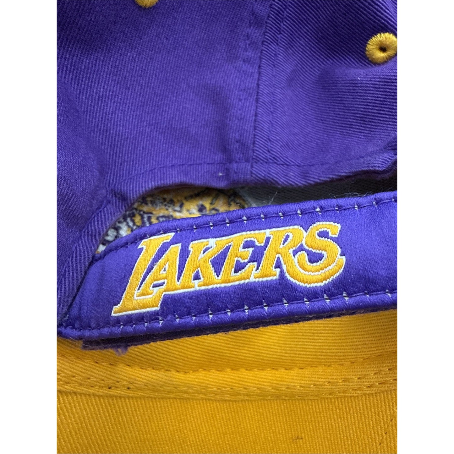 Los Angeles Lakers Youth Hat Cap Purple And Yellow, Adjustable NBA Basketball