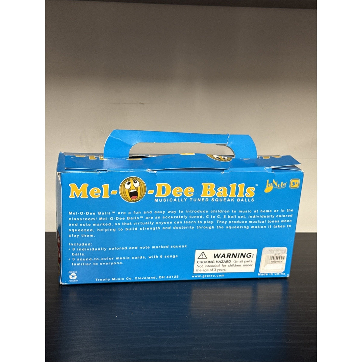 Mel-O-Dee Balls Diatonic Squeeze Ball Set. 8 Balls With Sheet Music.