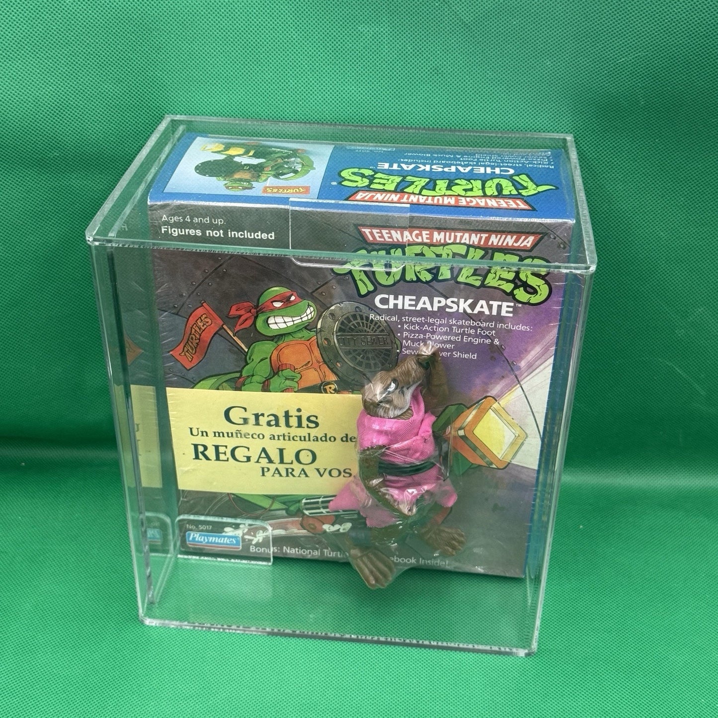 CHEAPSKATE CAS 80+ Graded, Argentina Splinter Bootleg, TMNT